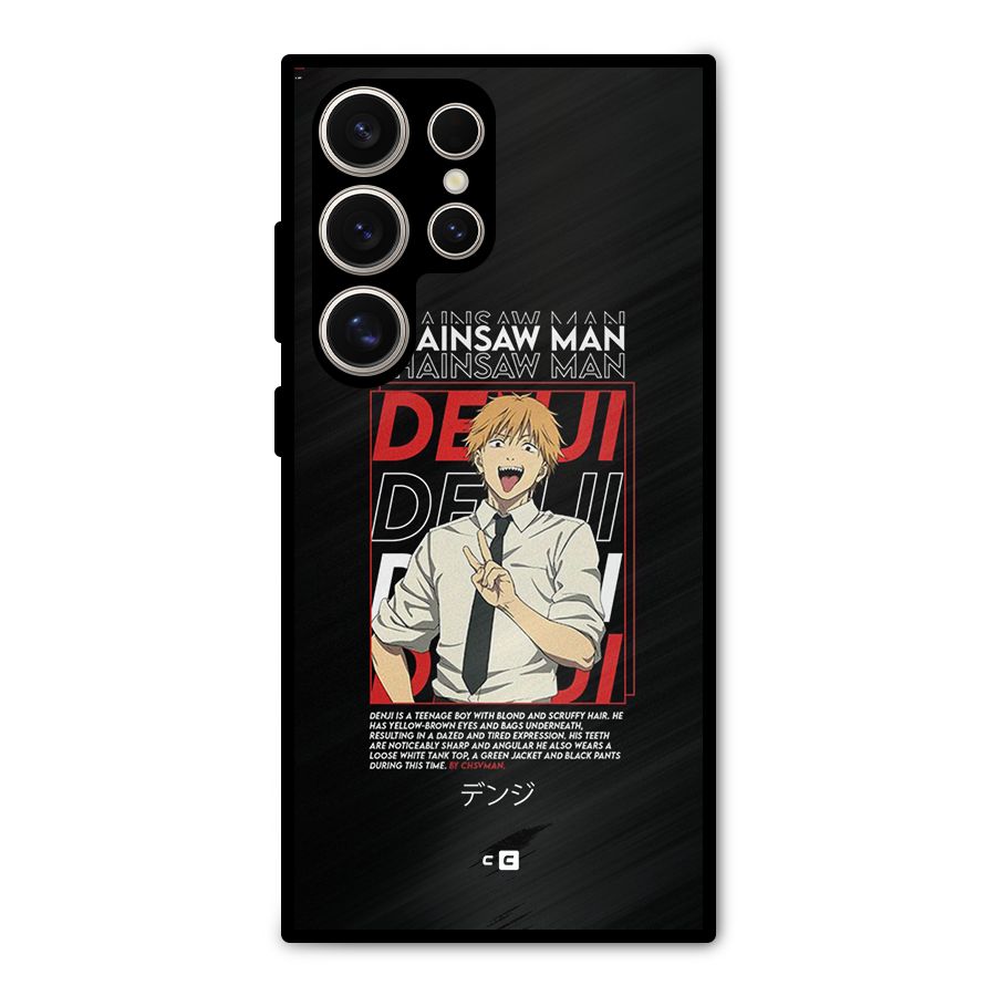 Denji Chainsaw Man Metal Back Case for Galaxy S24 Ultra