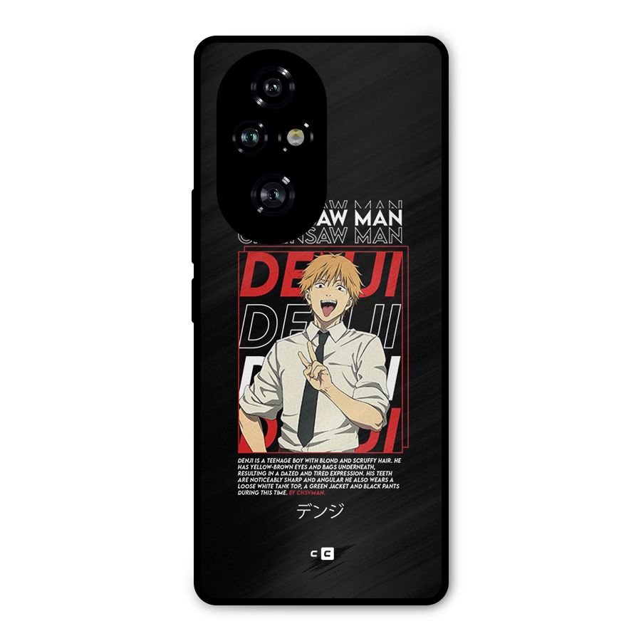Denji Chainsaw Man Metal Back Case for Honor 200 Pro