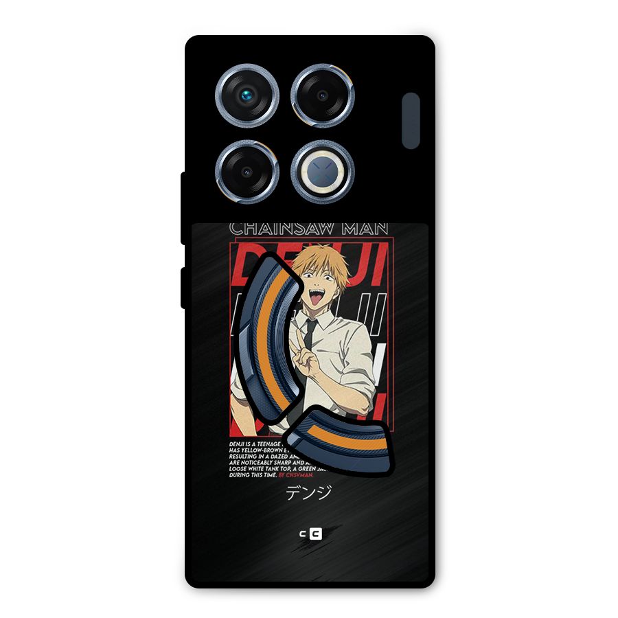 Denji Chainsaw Man Metal Back Case for Infinix GT 20 Pro