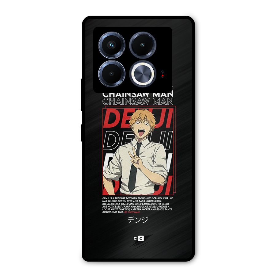 Denji Chainsaw Man Metal Back Case for Infinix Note 40 5G