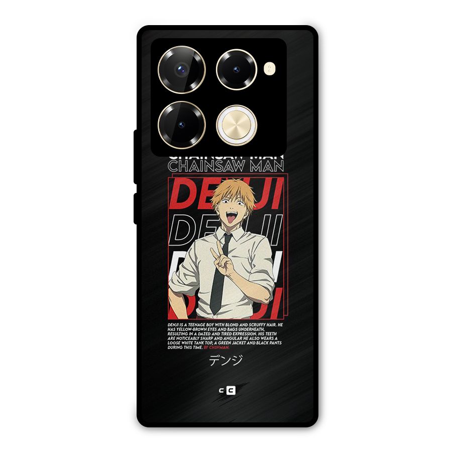 Denji Chainsaw Man Metal Back Case for Infinix Note 40 Pro Plus