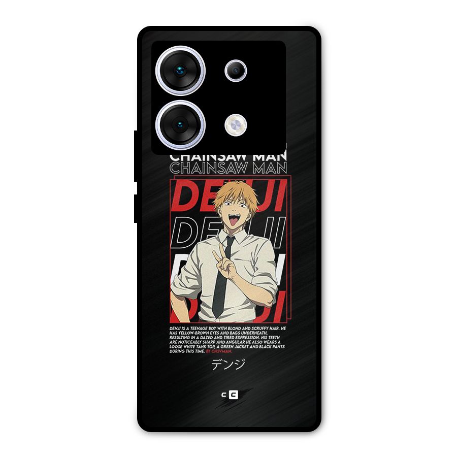 Denji Chainsaw Man Metal Back Case for Infinix Zero 30 5G
