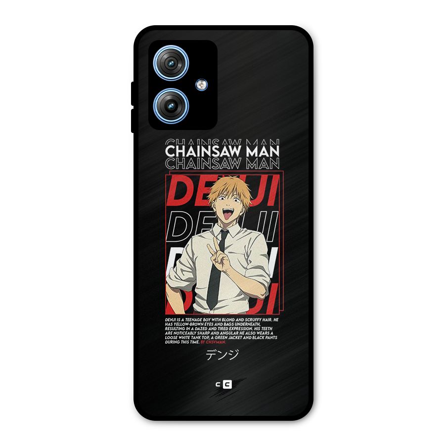 Denji Chainsaw Man Metal Back Case for Moto G54