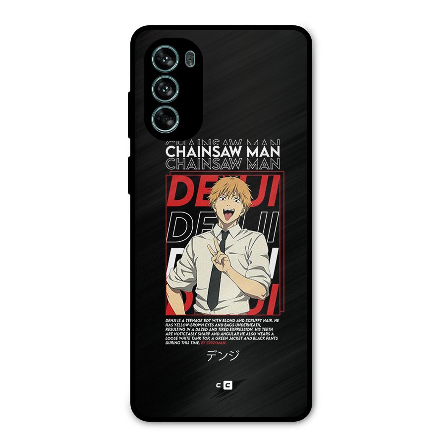 Denji Chainsaw Man Metal Back Case for Moto G62