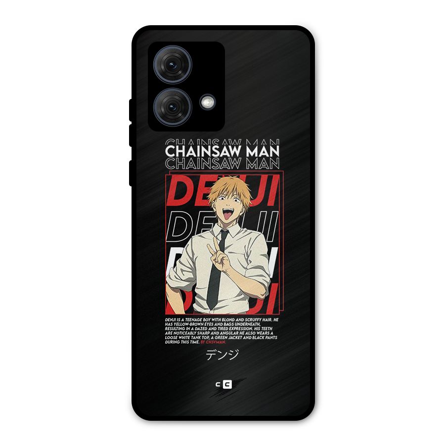 Denji Chainsaw Man Metal Back Case for Moto G84