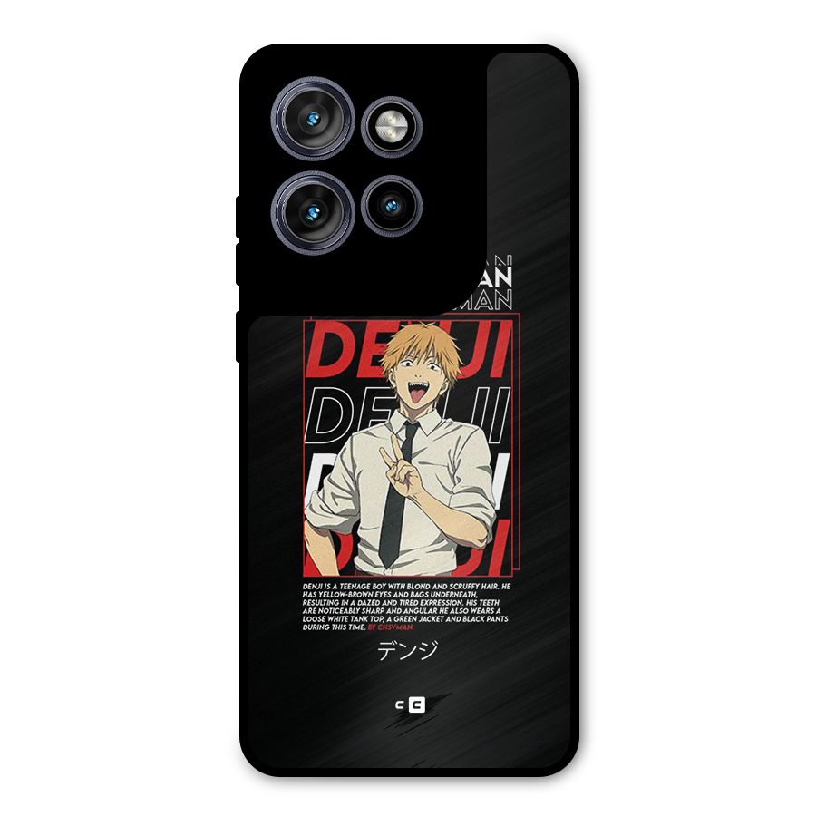 Denji Chainsaw Man Metal Back Case for Motorola Edge 50 Neo