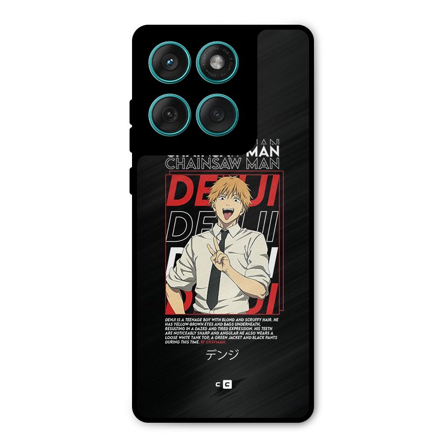 Denji Chainsaw Man Metal Back Case for Motorola Edge 60 Fusion