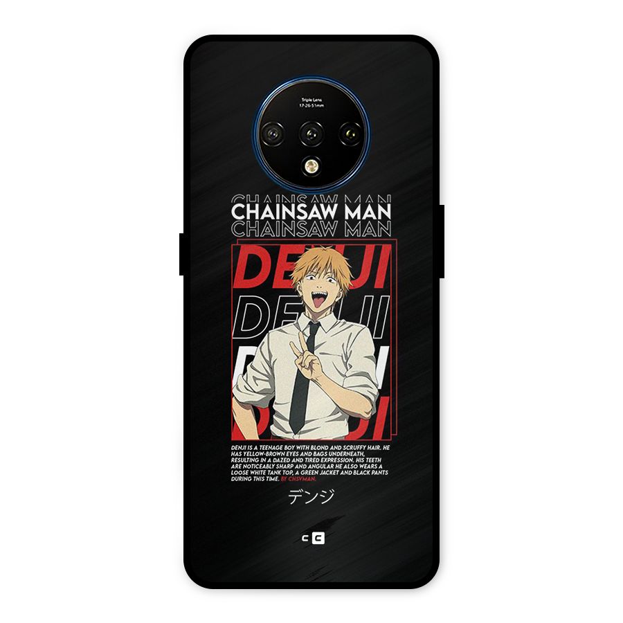 Denji Chainsaw Man Metal Back Case for OnePlus 7T