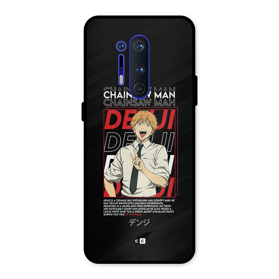 Denji Chainsaw Man Metal Back Case for OnePlus 8 Pro