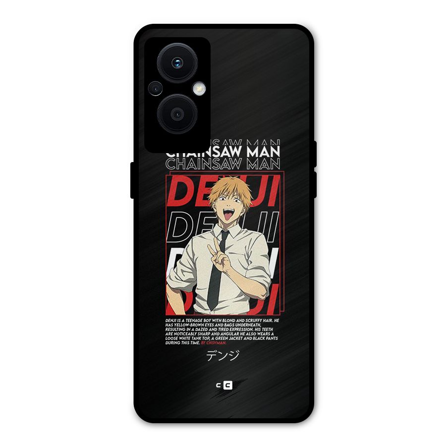 Denji Chainsaw Man Metal Back Case for Oppo F21 Pro 5G