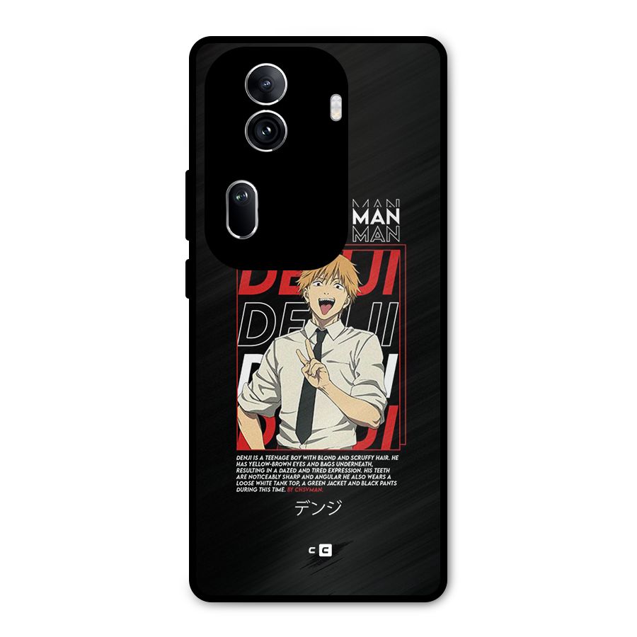 Denji Chainsaw Man Metal Back Case for Oppo Reno11 Pro 5G
