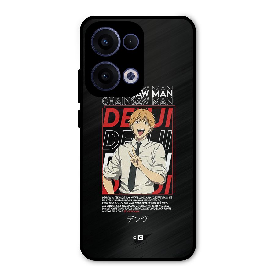 Denji Chainsaw Man Metal Back Case for Oppo Reno13