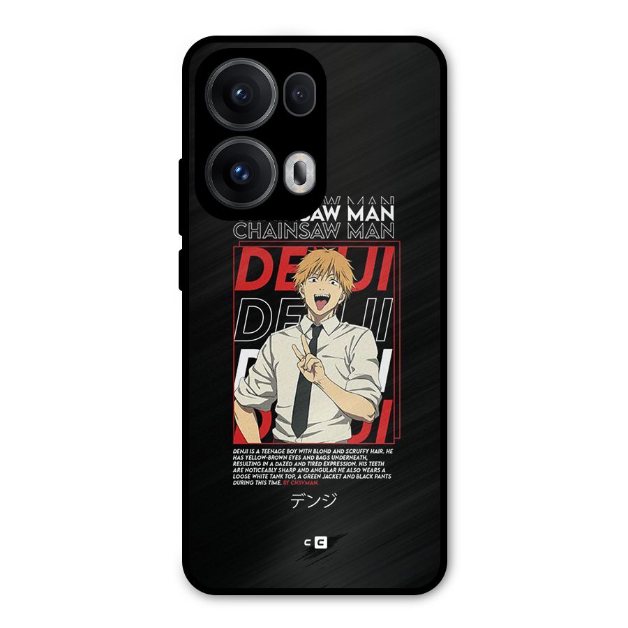 Denji Chainsaw Man Metal Back Case for Oppo Reno13 Pro