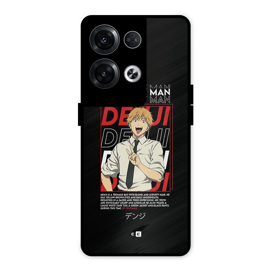 Denji Chainsaw Man Metal Back Case for Oppo Reno8 Pro 5G