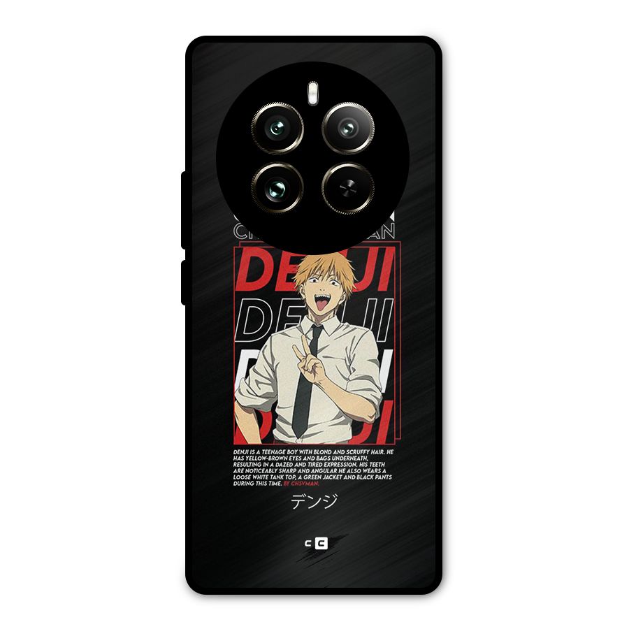 Denji Chainsaw Man Metal Back Case for Realme 12 Pro