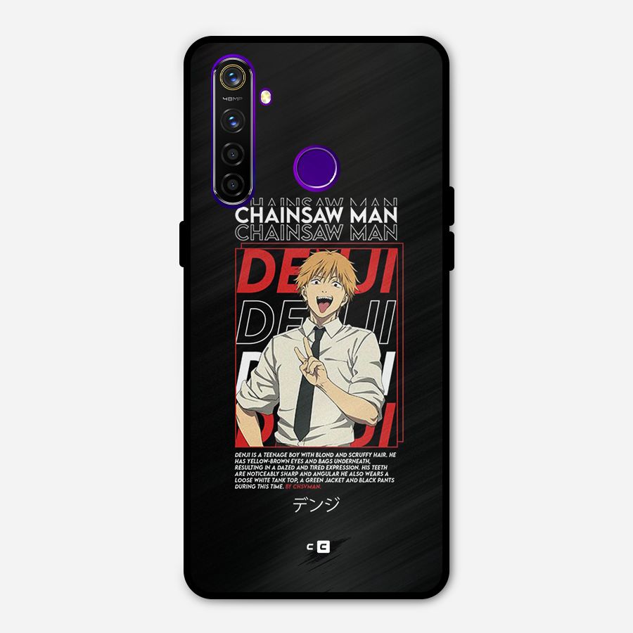 Denji Chainsaw Man Metal Back Case for Realme 5 Pro
