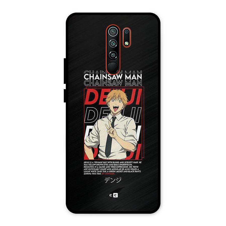 Denji Chainsaw Man Metal Back Case for Redmi 9 Prime