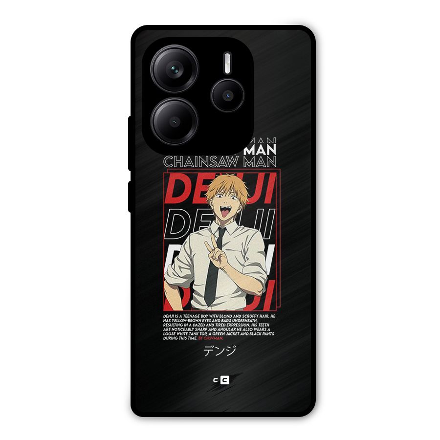 Denji Chainsaw Man Metal Back Case for Redmi Note 14 5G