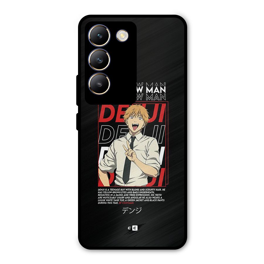Denji Chainsaw Man Metal Back Case for Vivo T3 5G
