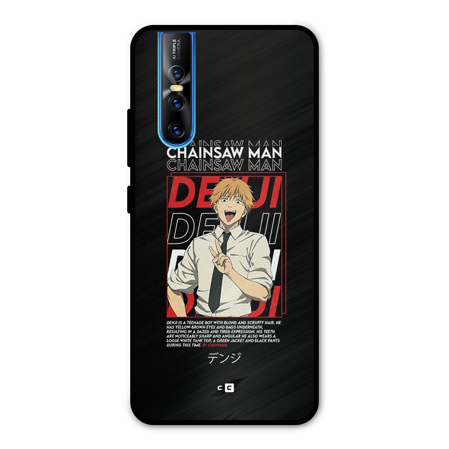 Denji Chainsaw Man Metal Back Case for Vivo V15 Pro