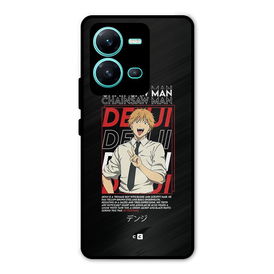 Denji Chainsaw Man Metal Back Case for Vivo V25
