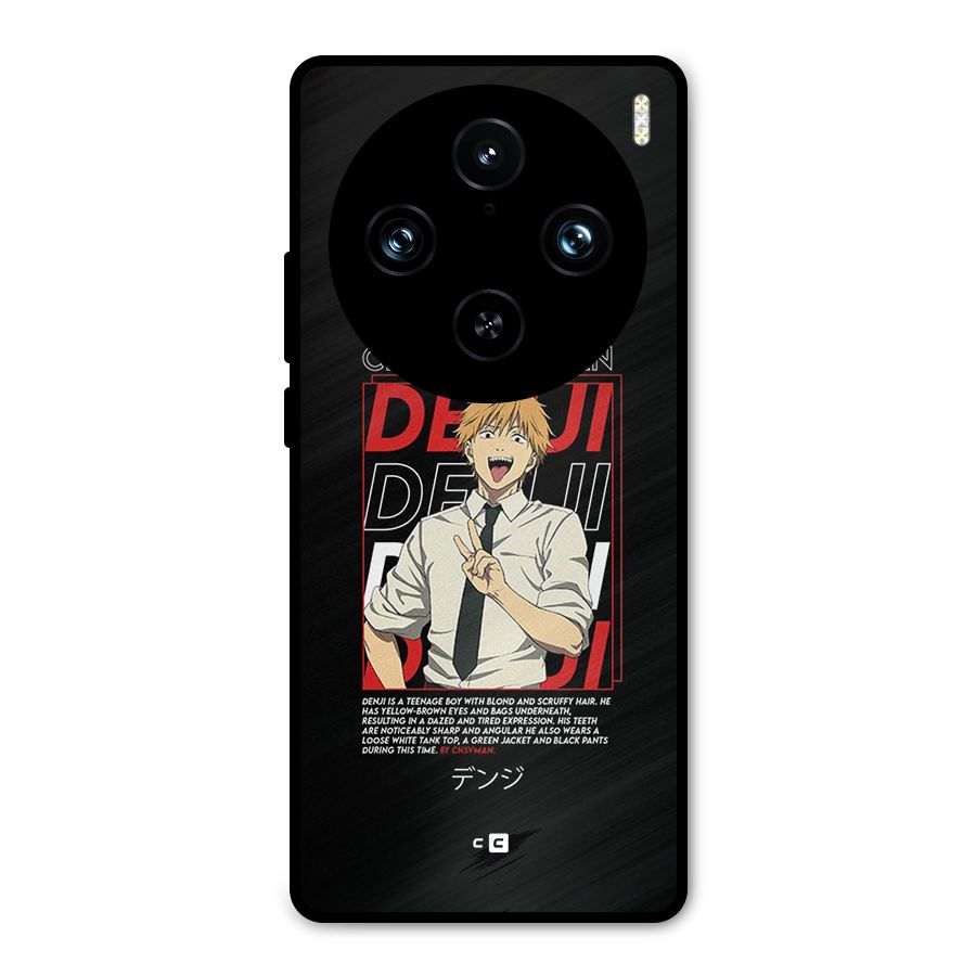 Denji Chainsaw Man Metal Back Case for Vivo X100 Pro