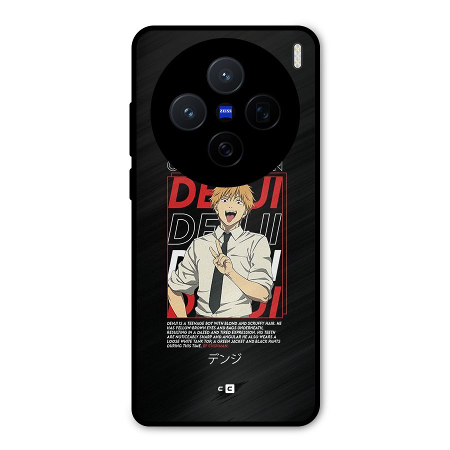 Denji Chainsaw Man Metal Back Case for Vivo X200