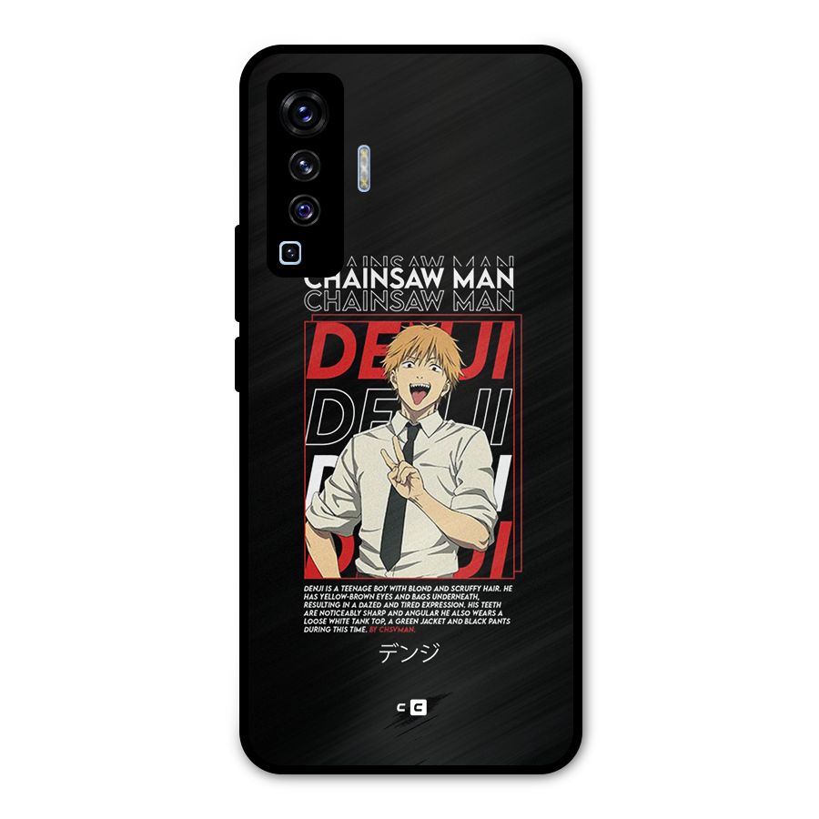 Denji Chainsaw Man Metal Back Case for Vivo X50