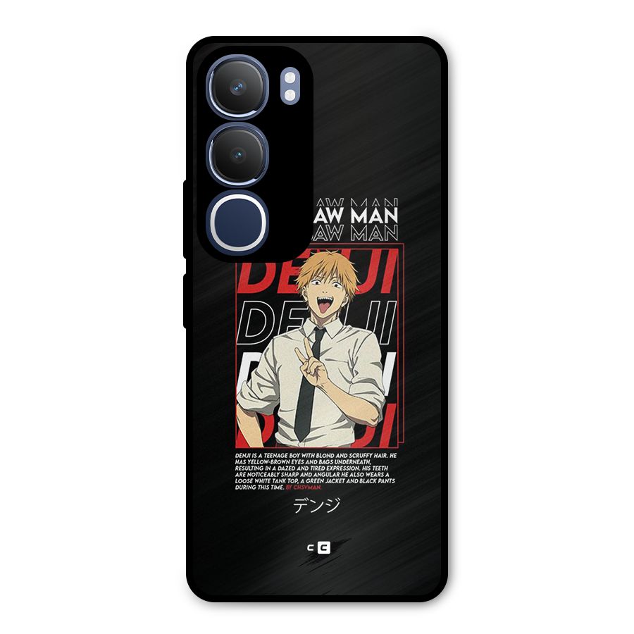 Denji Chainsaw Man Metal Back Case for Vivo Y29