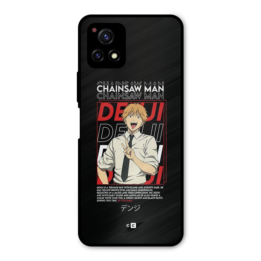 Denji Chainsaw Man Metal Back Case for Vivo Y72 5G