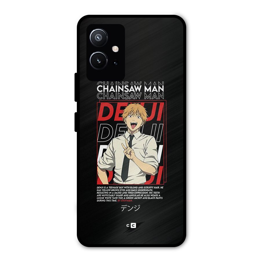 Denji Chainsaw Man Metal Back Case for Vivo Y75 5G