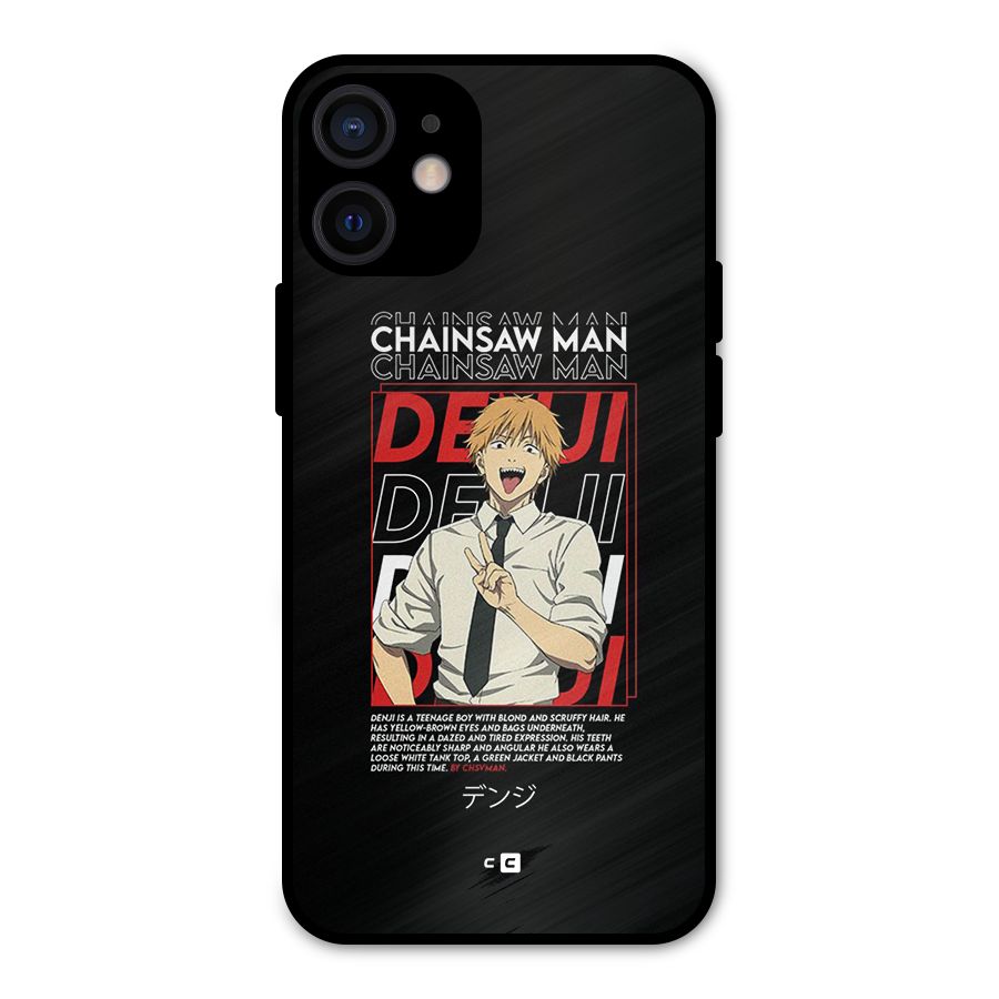 Denji Chainsaw Man Metal Back Case for iPhone 12 Mini