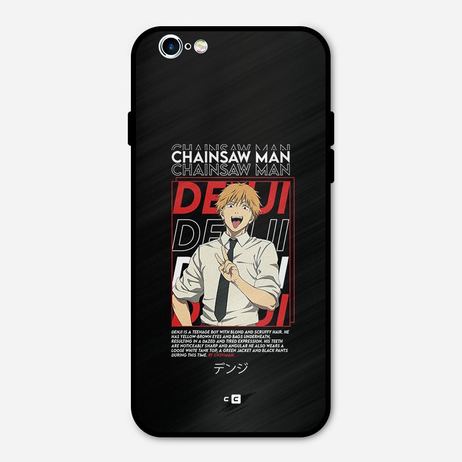 Denji Chainsaw Man Metal Back Case for iPhone 6 6s