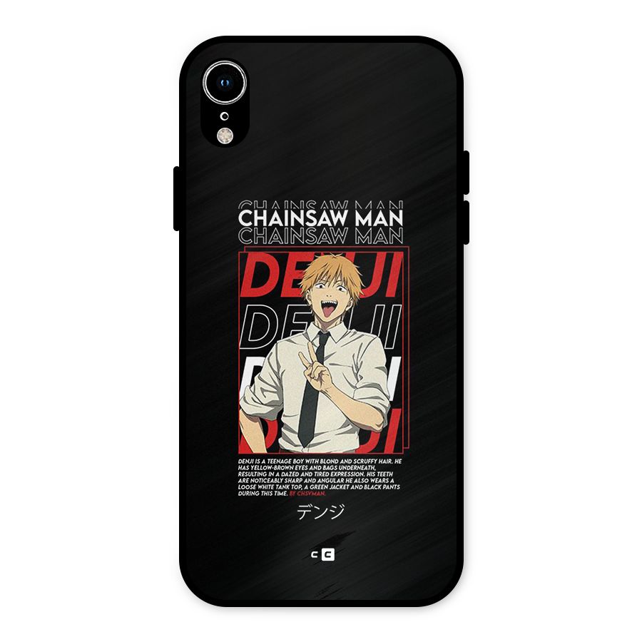 Denji Chainsaw Man Metal Back Case for iPhone XR