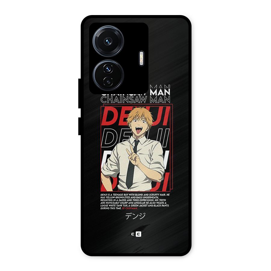 Denji Chainsaw Man Metal Back Case for iQOO Z6