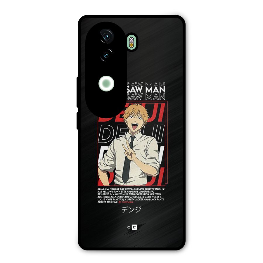 Denji Chainsaw Man Metal Back Case for iQOO Z9s