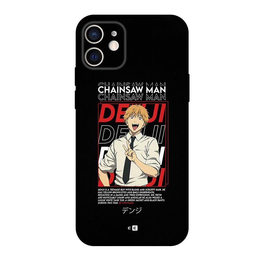 Denji Chainsaw Man Original Polycarbonate Back Case for iPhone 12