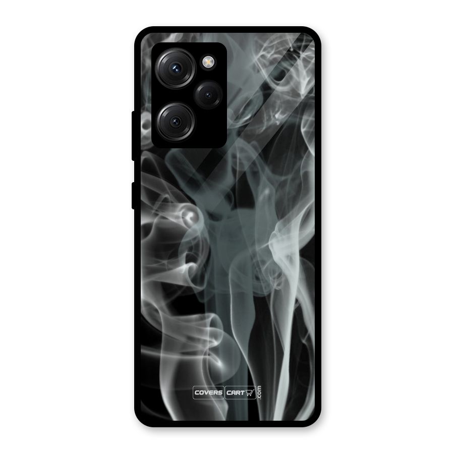Dense Smoke Glass Back Case for Poco X5 Pro