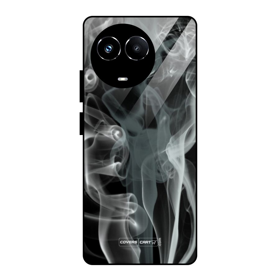 Dense Smoke Glass Back Case for Realme Narzo 60X