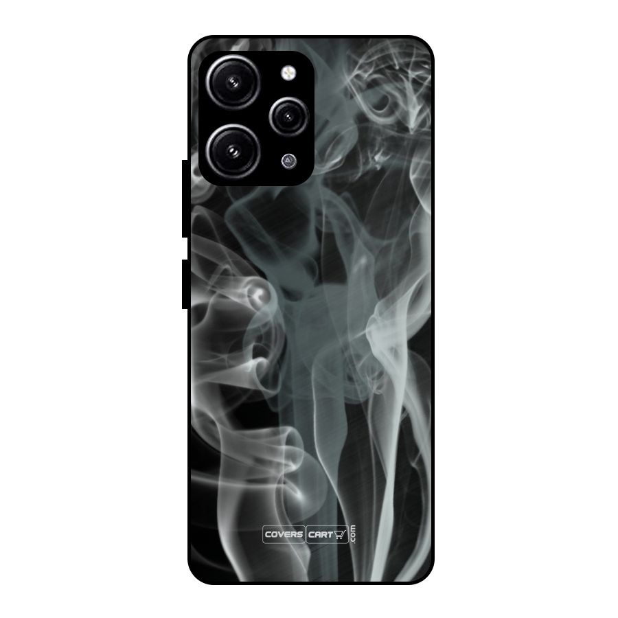 Dense Smoke Glass Back Case for Redmi 12 4G
