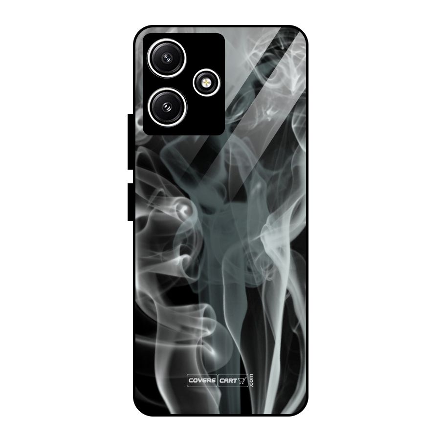 Dense Smoke Glass Back Case for Redmi 12 5G
