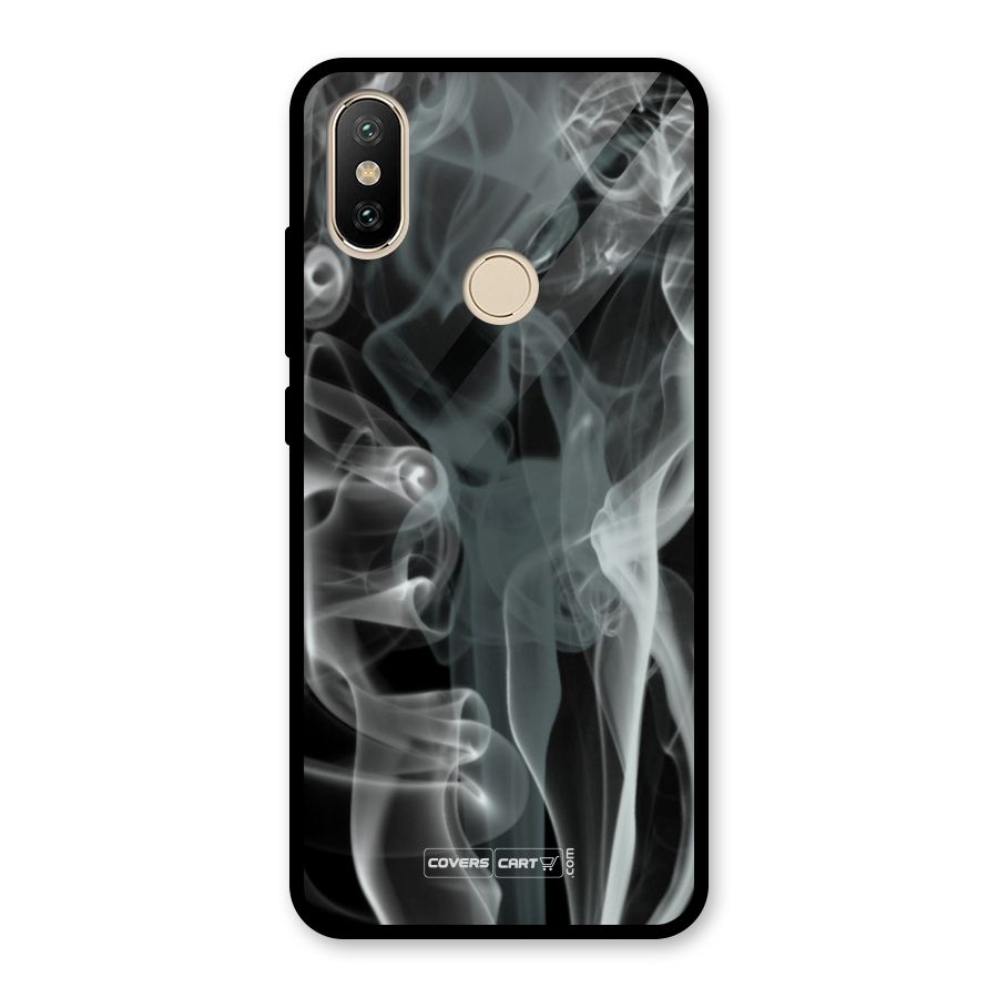 Dense Smoke Glass Back Case for Redmi A2