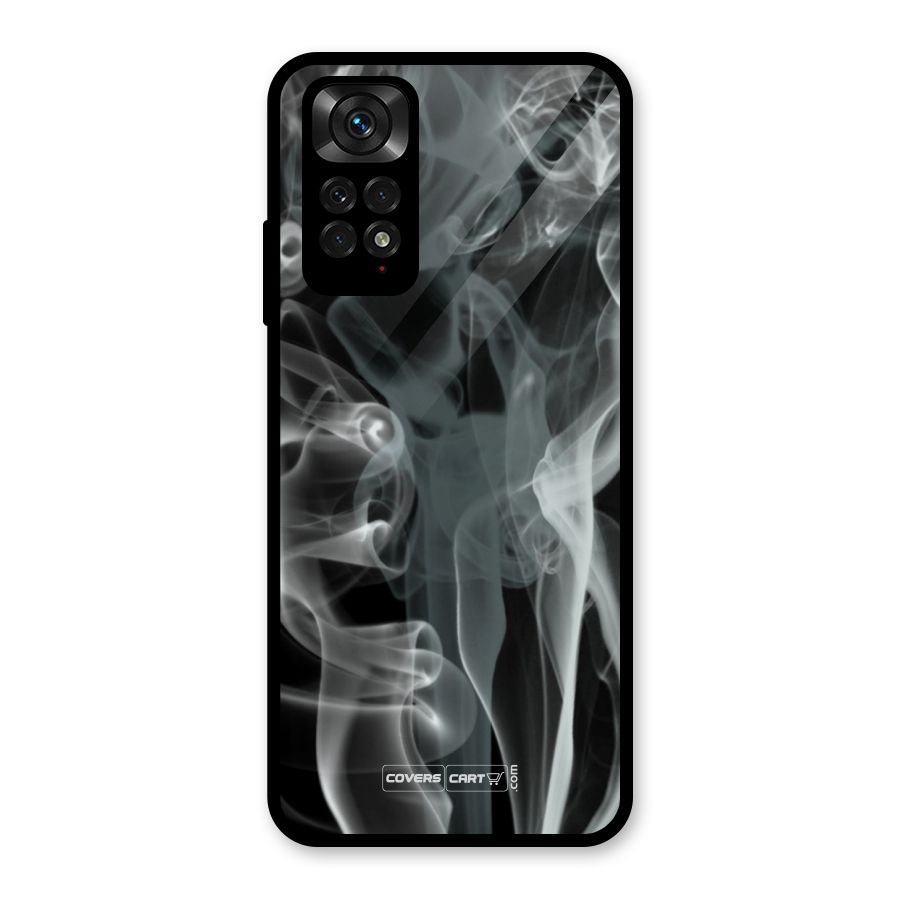 Dense Smoke Glass Back Case for Redmi Note 11S