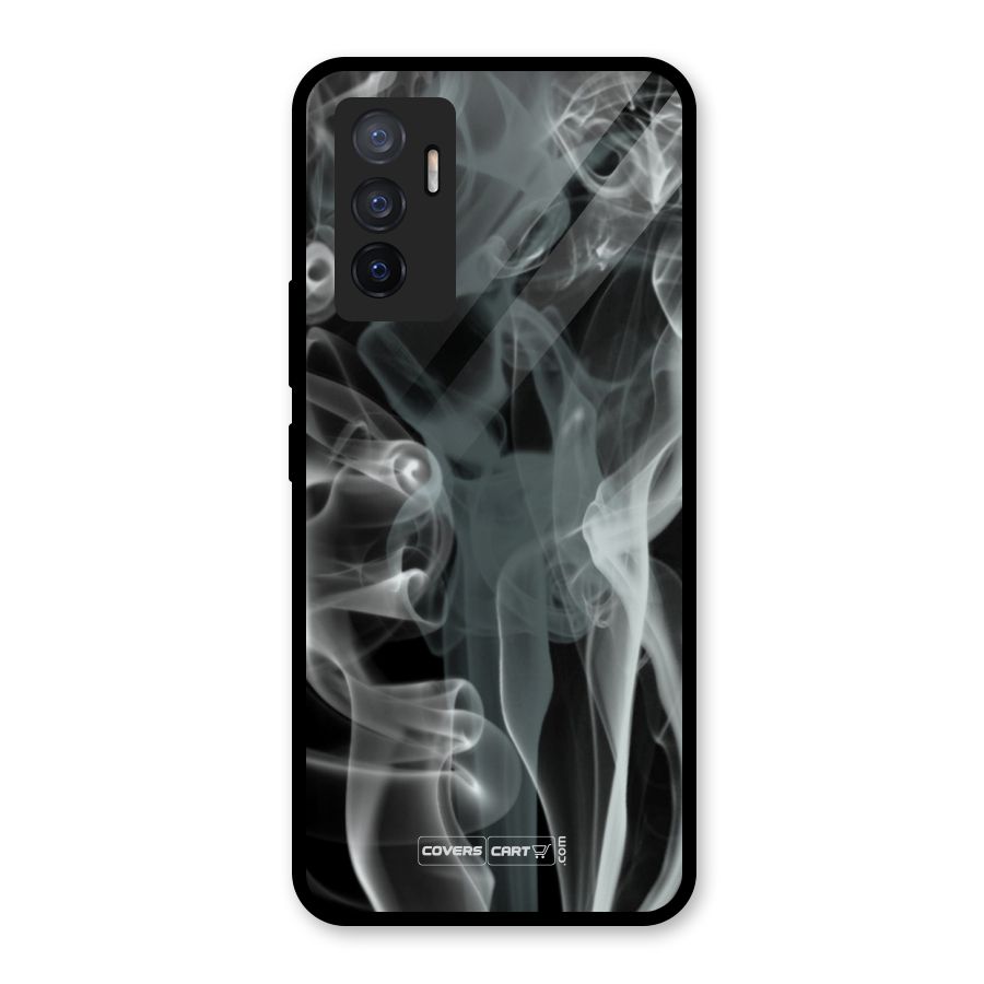 Dense Smoke Glass Back Case for Vivo V23e