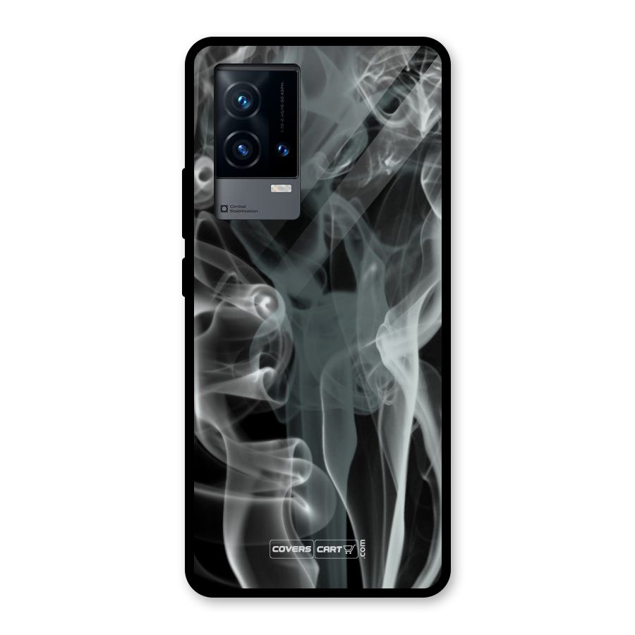 Dense Smoke Glass Back Case for iQOO 9 5G