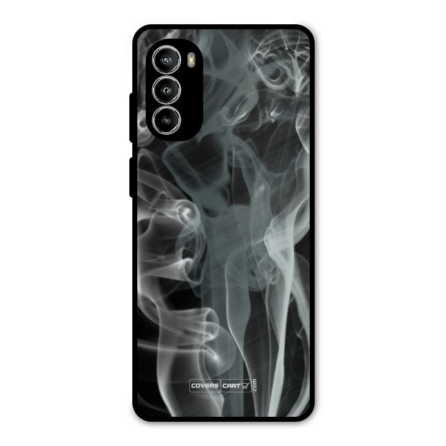 Dense Smoke Metal Back Case for Moto G52