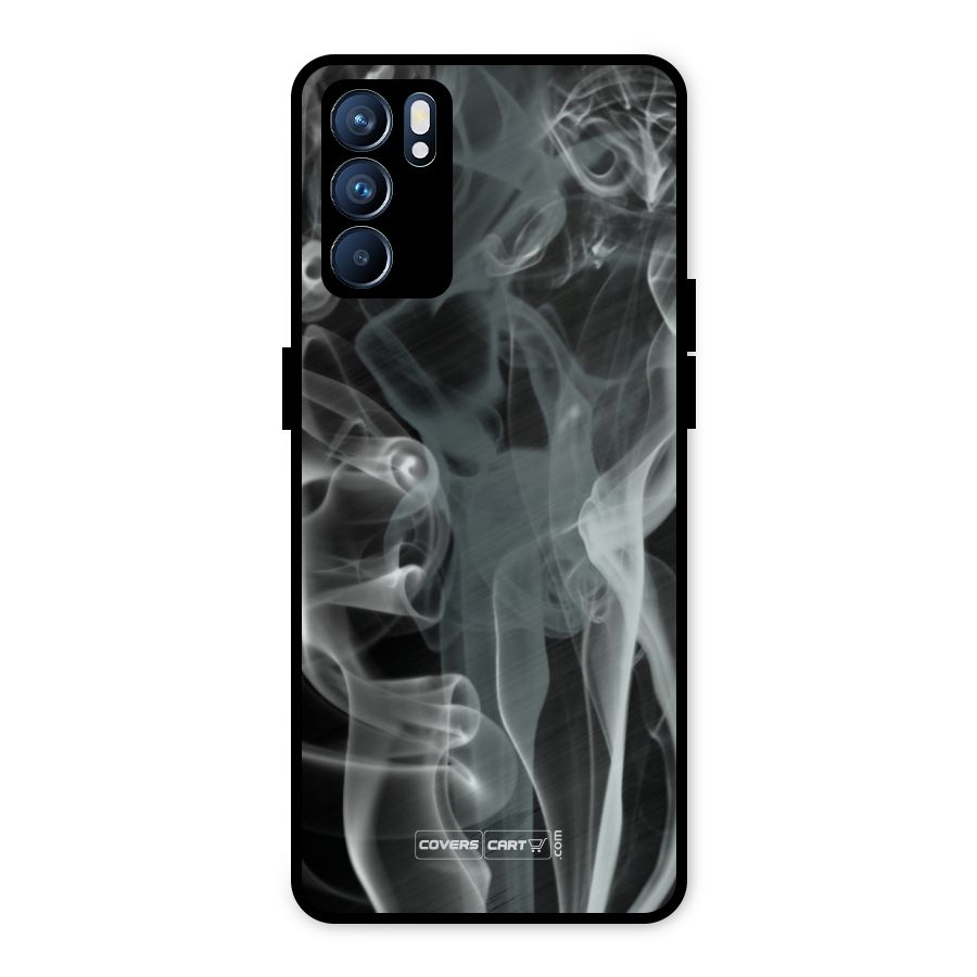 Dense Smoke Metal Back Case for Oppo Reno6 5G