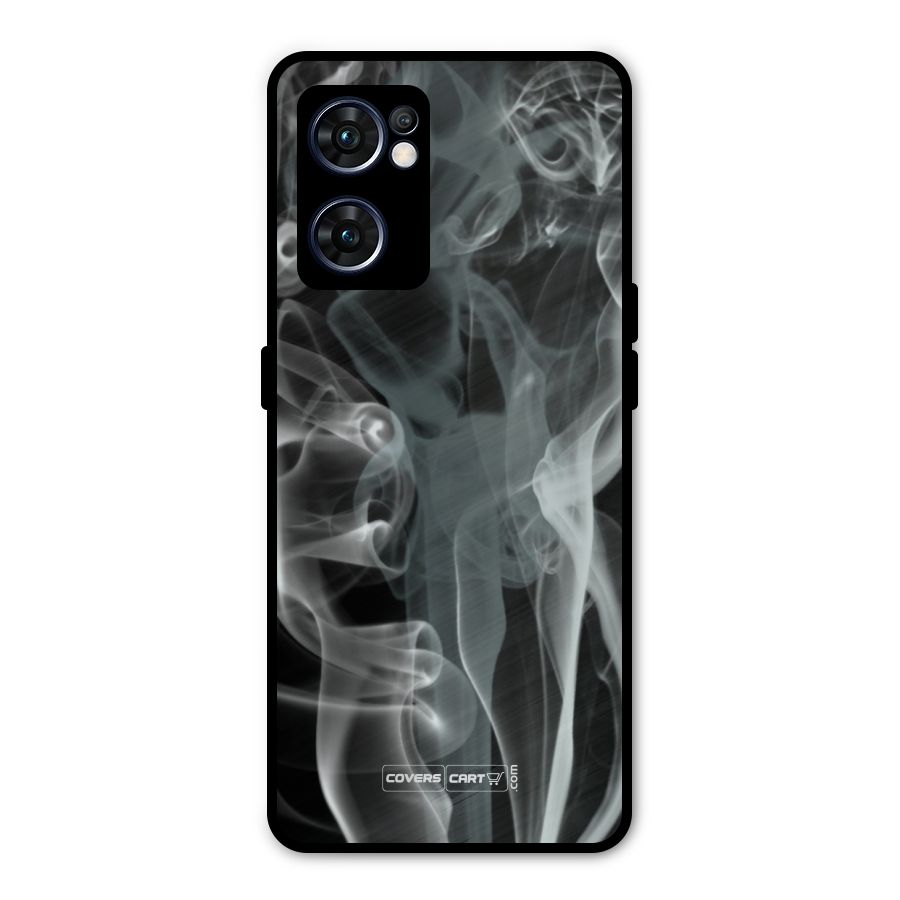 Dense Smoke Metal Back Case for Oppo Reno7 5G