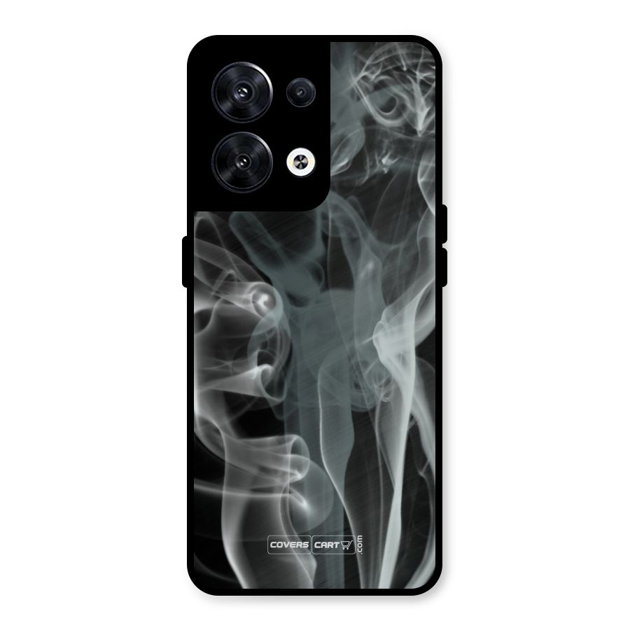 Dense Smoke Metal Back Case for Oppo Reno8 5G