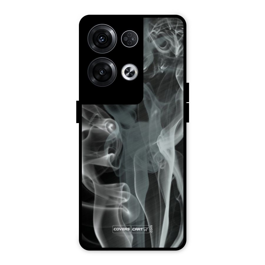 Dense Smoke Metal Back Case for Oppo Reno8 Pro 5G